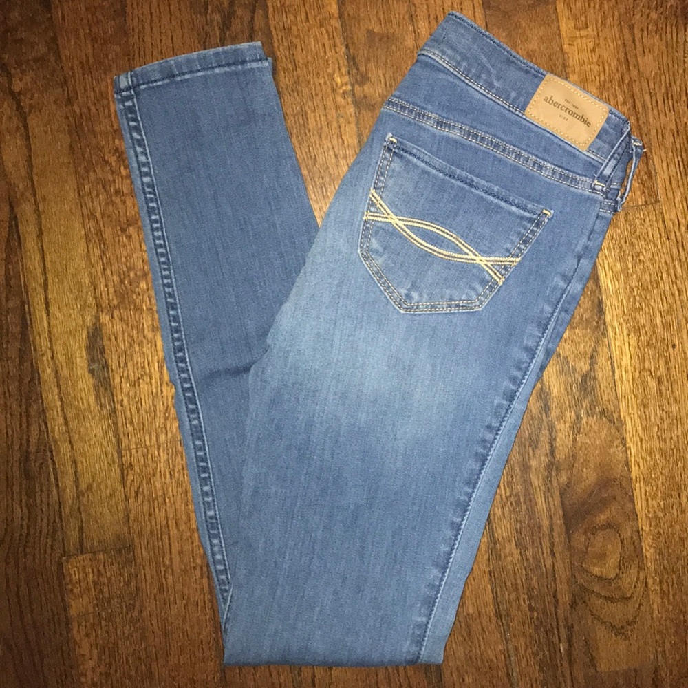 Medium Wash Abercrombie Kids Jeggings